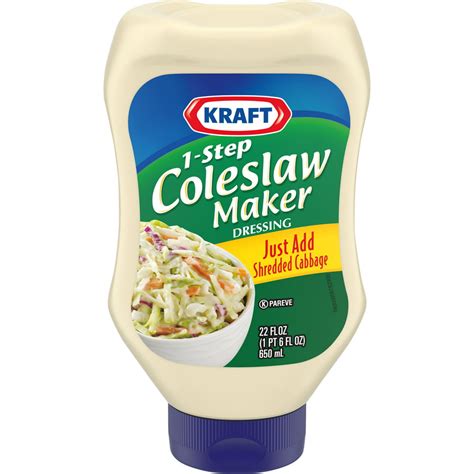 Kraft 1 Step Coleslaw Maker Dressing 22 Fl Oz Bottle