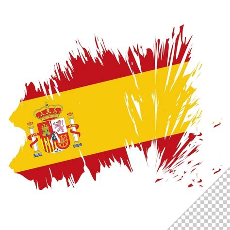 Pincel bandera españa fondo transparente españa pincel acuarela bandera