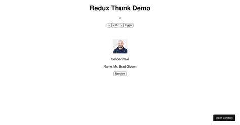 Redux Thunk Codesandbox