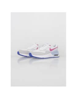 Air Max Baskets System Gs Blanc Rose Enfant Nike Wimod