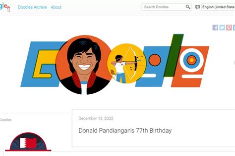 Google Doodle Hari Ini Rayakan Ultah Ke Donald Pandiangan Profil