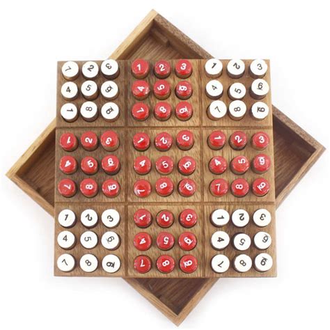 Wooden Sudoku Game ---- classical wooden math game