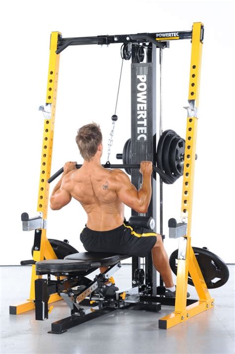 Powertec Fitness Half Rack Olympic Weight Gym Multi Press Squat Stand