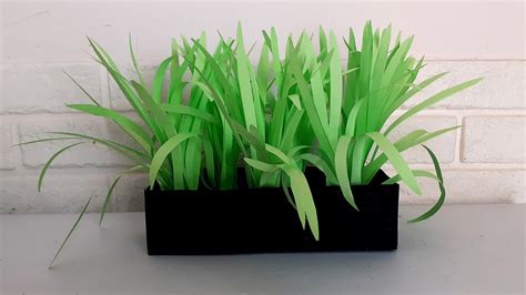 Paper Grass How To Make Artificial Grass How To Make Grass With Paper Artificial Grass