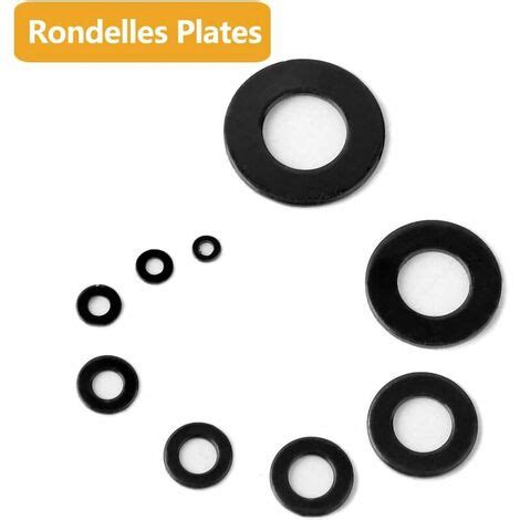 Pcs Rondelles Plates En Acier Inoxydable Assortiment M M M