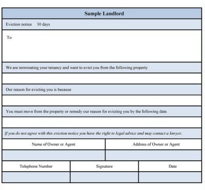 Sample Landlord Forms - Sample Forms