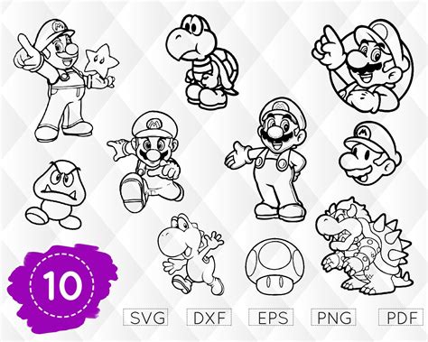 Free 318 Super Mario Characters Svg Free SVG PNG EPS DXF File Best