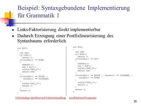 Vorlesung Compilertechnik Sommersemester Ppt Herunterladen