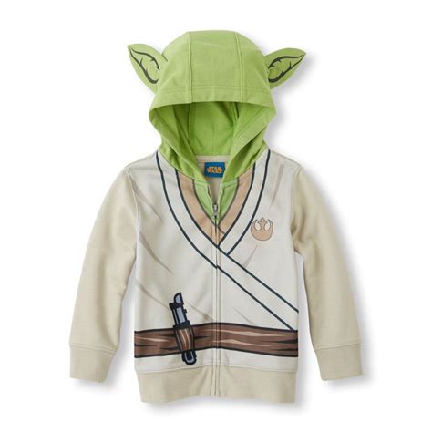 Long Sleeve Star Wars Lil Yoda Graphic Hoodie Graphic Hoodies Baby