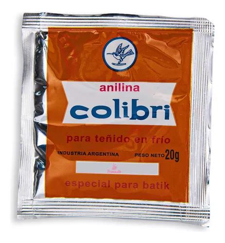 Colibri Anilina Para Teñido En Frio X 20 G Los Colores Color Azul