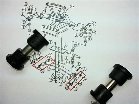 For Club Car DS Bushing Kit Front Lower Spring Front Upper A Arm