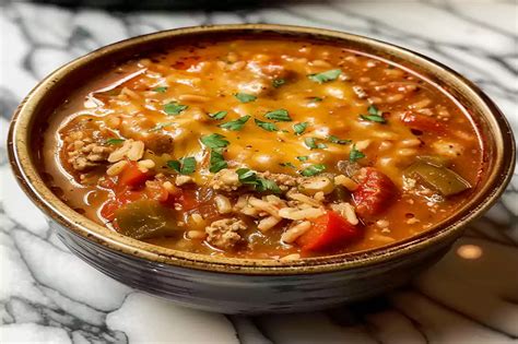 Easy Stuffed Pepper Soup Recipe