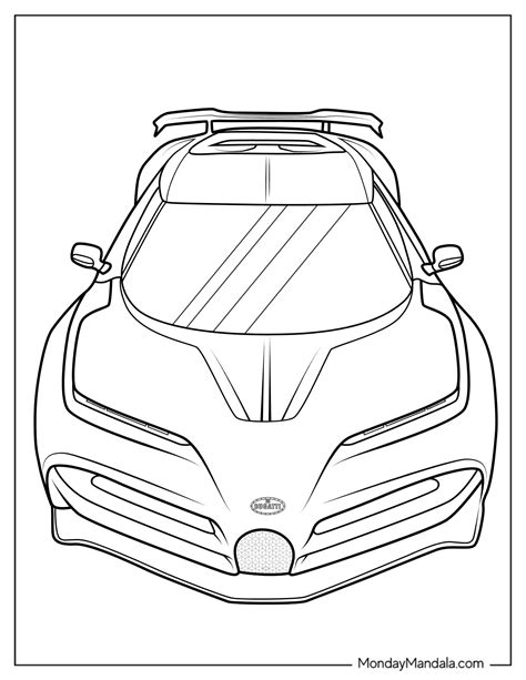 22 Bugatti Coloring Pages (Free PDF Printables)