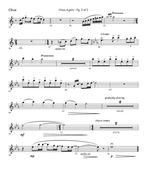 Once Again Choral Anthem Satb Oboe Sheet Music Pdf Lifeway Choral