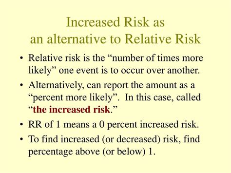 Ppt Relative Risk Increased Risk And Odds Ratios Powerpoint
