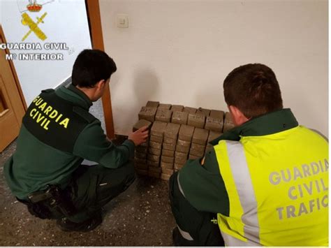 La Guardia Civil de Puçol interviene 90 kilos de hachís en Sagunt