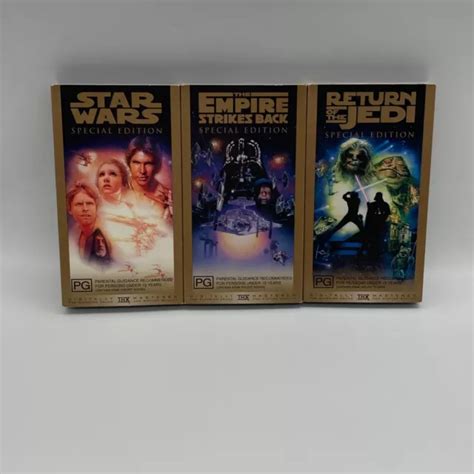 Star Wars Original Trilogy Special Edition Vhs Digitally Remastered Thx