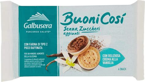 Galbusera Biscotti Farciti Senza Zuccheri Aggiunti Pezzi Amazon It