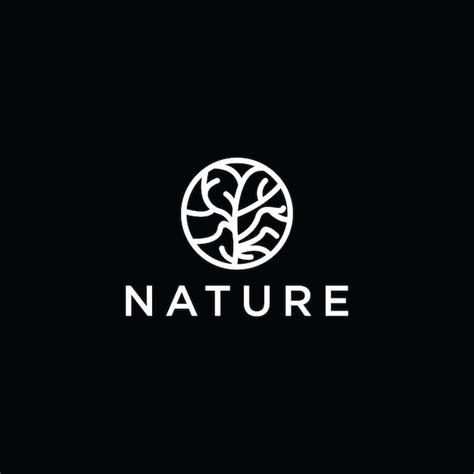 Premium Vector Nature Logo Icon Design Template Flat Vector