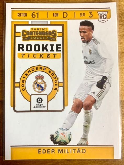 目立った傷や汚れなしEder MILITAO Panini Chronicles Soccer 2019 20 Contenders