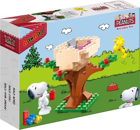 Banbao Peanuts Woodstock Treehouse With Snoopy Uk Toys