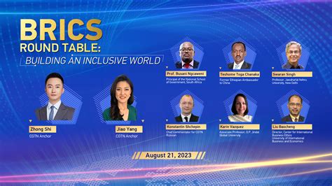 Watch Brics Round Table Building An Inclusive World Cgtn