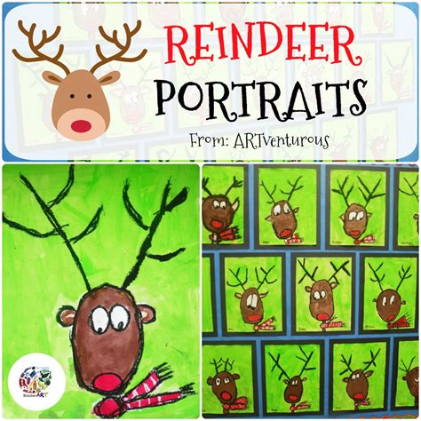 Reindeer Portraits — KinderArt