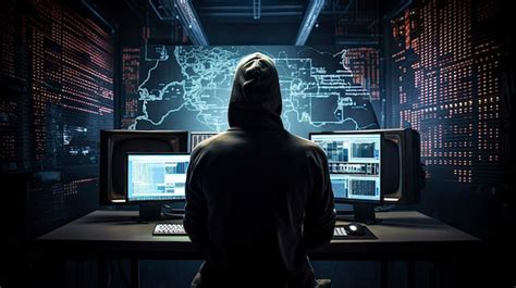 Hacker Un Vistazo Al Mundo De Las Ciberconspiraciones Foto Premium