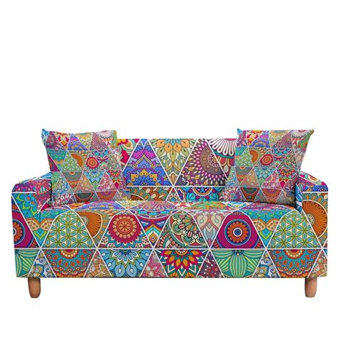 3d Mandala Stretch Slipcovers Sofa Cover For Living Room Sectional Couch Cover 2 3 Seater Funda