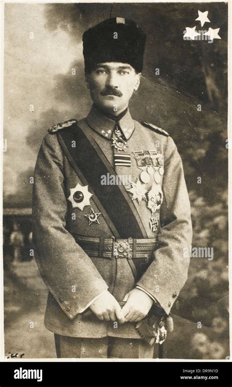 Mustafa Kemal Ataturk Turkish Army Officer Hi Res Stock