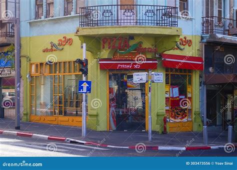 Vintage Architecture Allenby Street Tel Aviv Israel Editorial Photo