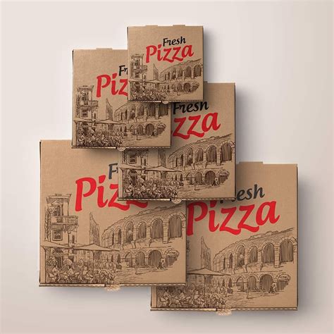 Factory Hot Selling Pizza Box 12 14 Custom Size Corrugated And