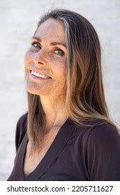 Portrait Smiling Mature Woman Stock Photo 2205711627 Shutterstock