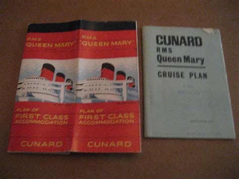 Queen Mary First Class Deck Plan And Cruise Plan 1978725710