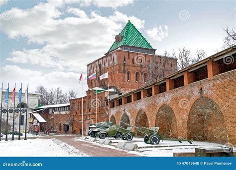 Nizhny Novgorod Kremlin Fortress Wall Editorial Image Image Of