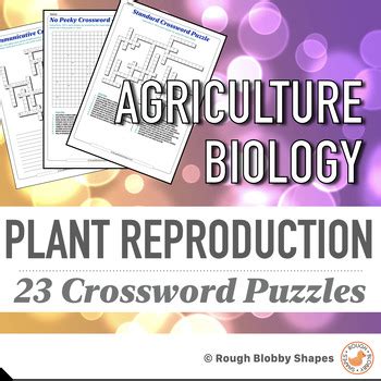 Agriculture Biology Plant Reproduction Crosswords By Rough Blobby