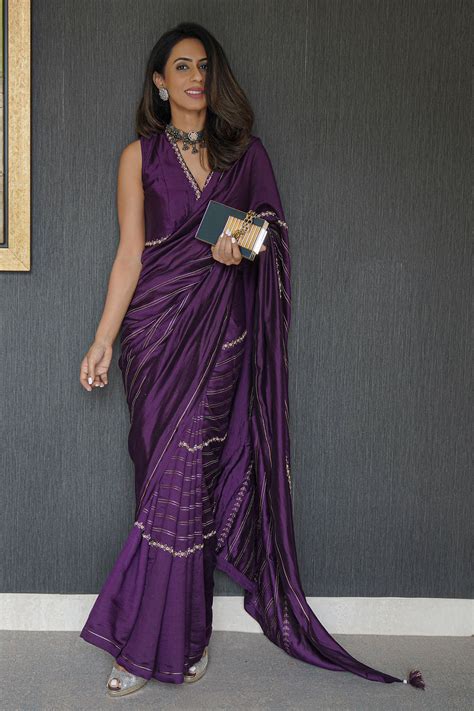 Shop For These Amazing Collections Of Purple Silk Embroidery Floral