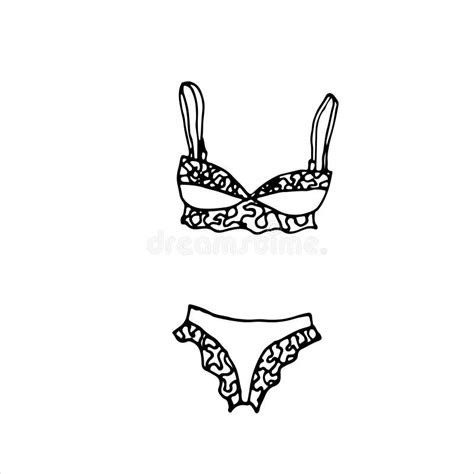 Lingerie Bra And Panties Icon Stock Vector Illustration Of Glamour Element