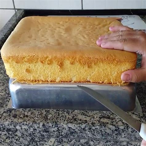 Bolo Pão de Ló grande Veja como é fácil de ser feito