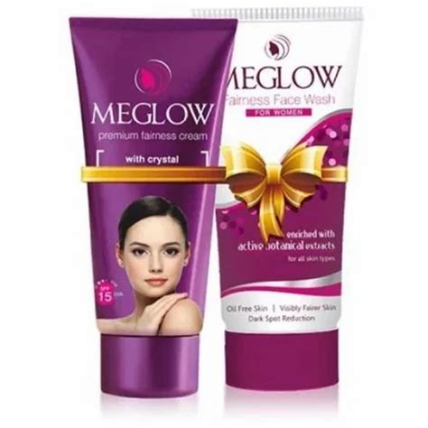 Herbal White Meglow Face Wash Face Cream Set Age Group Adults