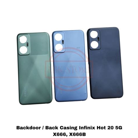 Jual BACKDOOR BACKCOVER BACK CASING FOR INFINIX HOT 20 5G X666 TUTUP BELAKANG HOUSING