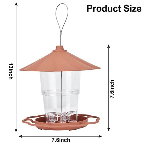 Clearance Zauma Bird Feeders 2024 Hummingbird Feeder For Outdoors Hanging Outside Top Fills