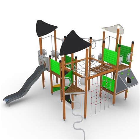 Playground Play Structure UNIPLAY BRANN HAGS Aneby AB Pine