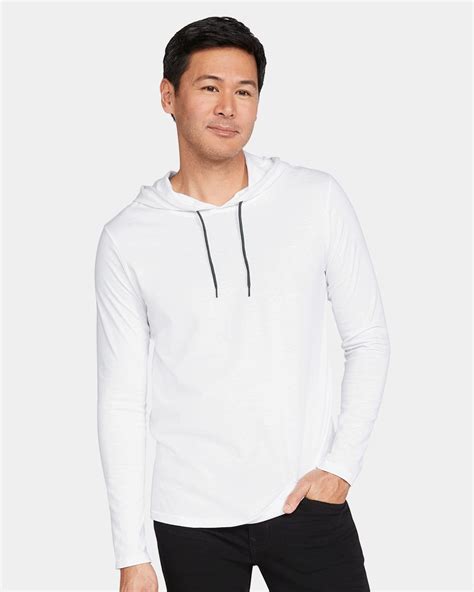 Gildan 987 Softstyle® Lightweight Hooded Long Sleeve T Shirt