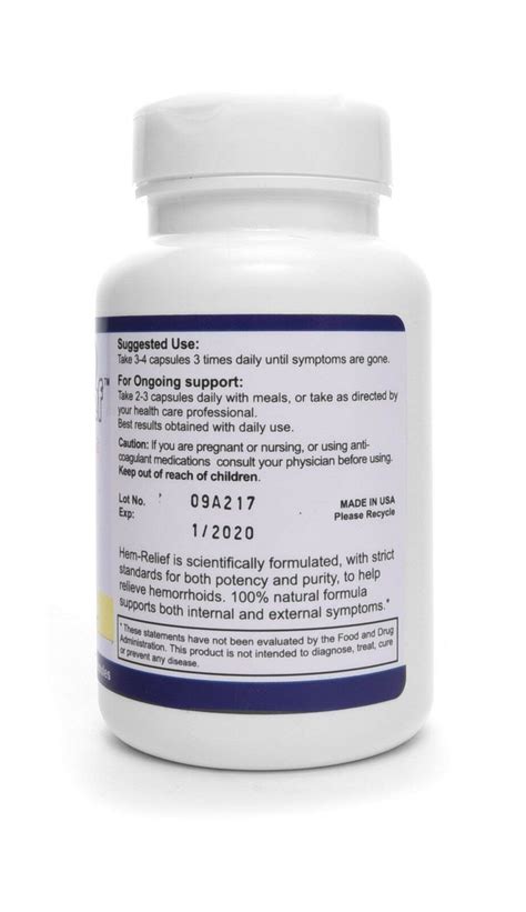 Western Herbal And Nutrition Hem Relief 911 For Hemorrhoids 100