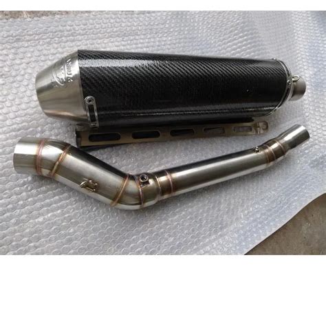 Carbon Firbre Stainless Steel Modified Motorcycle Exhaust Pipe Muffler