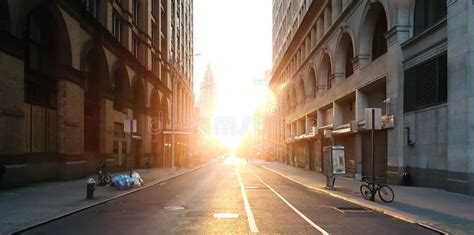 Empty Streets And Sidewalks In New York City During The 2020