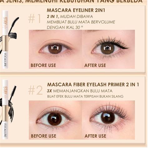 Jual Focallure Volumizing Mascara And Waterproof Eyeliner Fiber Eyelash