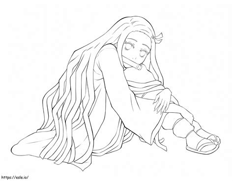 Nezuko 1 Ausmalbilder