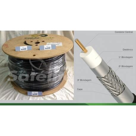 Cabo Coaxial Cabletech RG11 TS Cabletech bobina 305 mts E shop Satélite